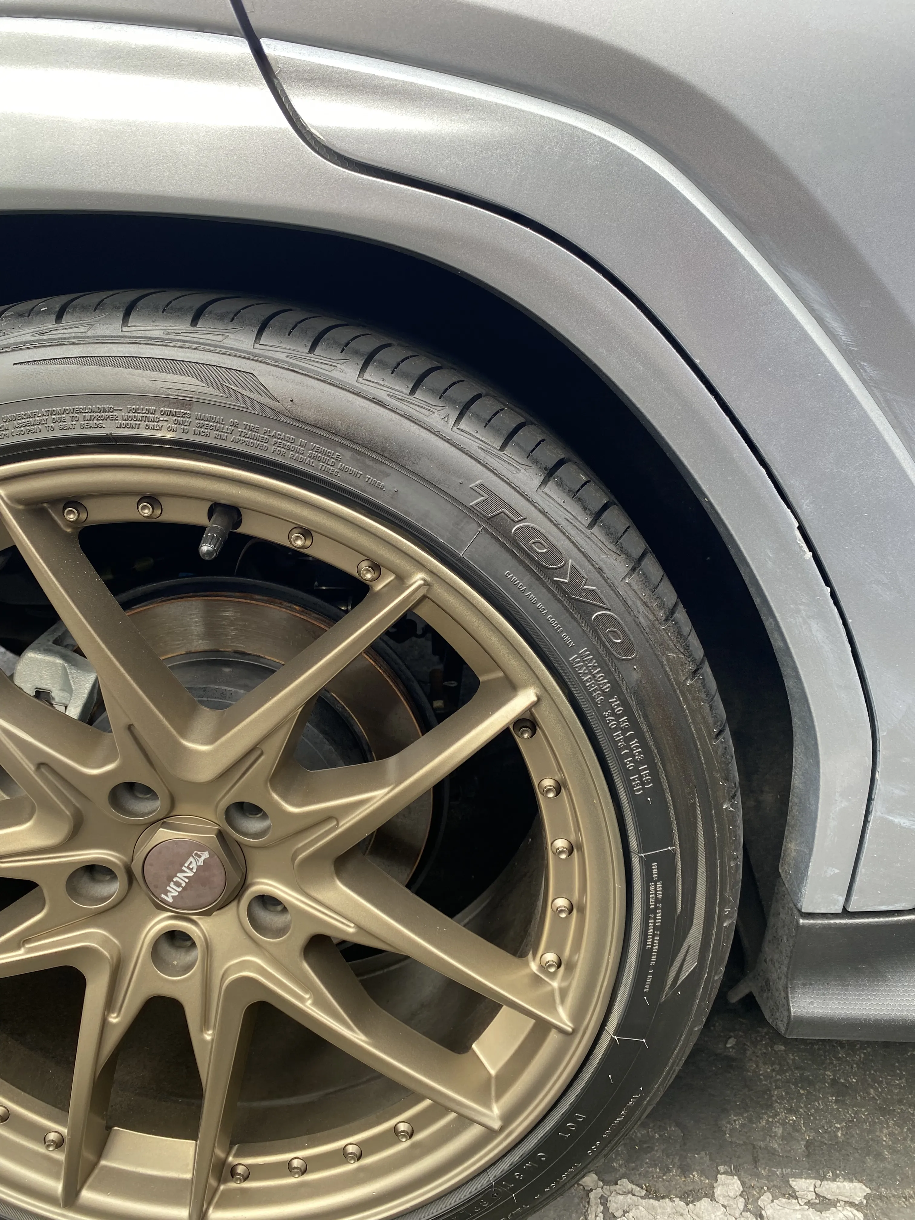 Subaru wheel restoration gold finish service