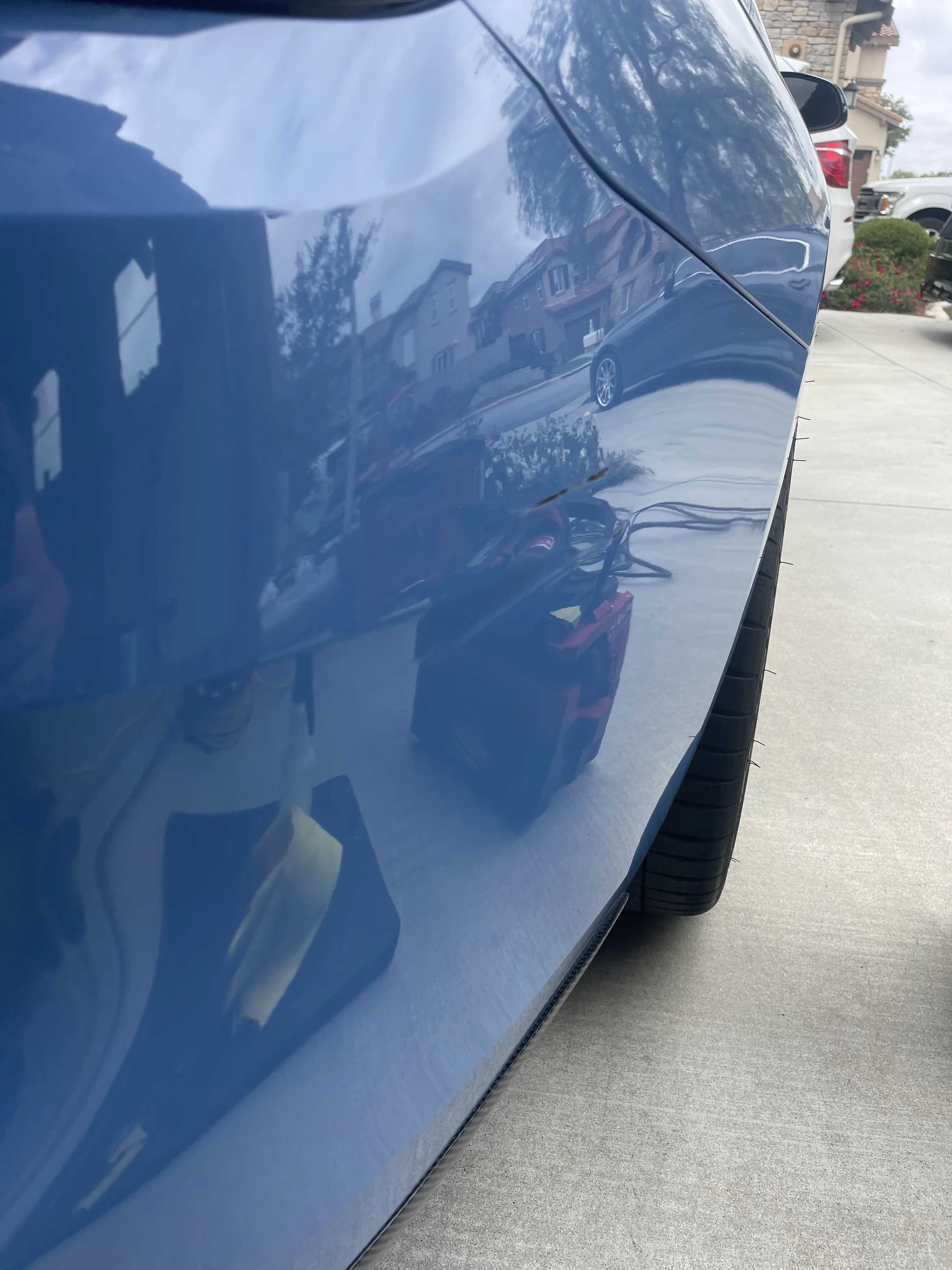 Bumper scratch repair and refinishing Orange County