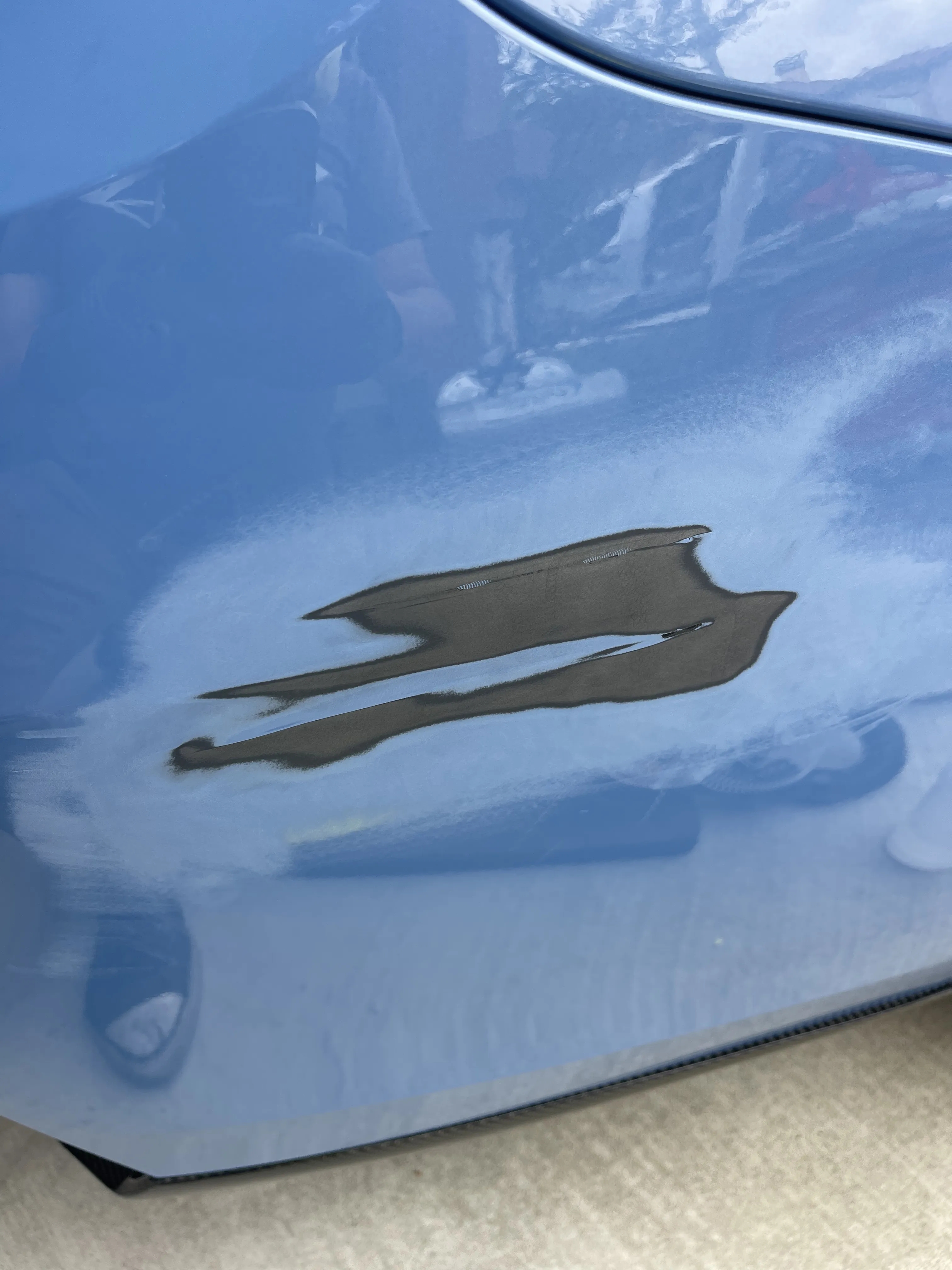 Mobile bumper repair service before and after