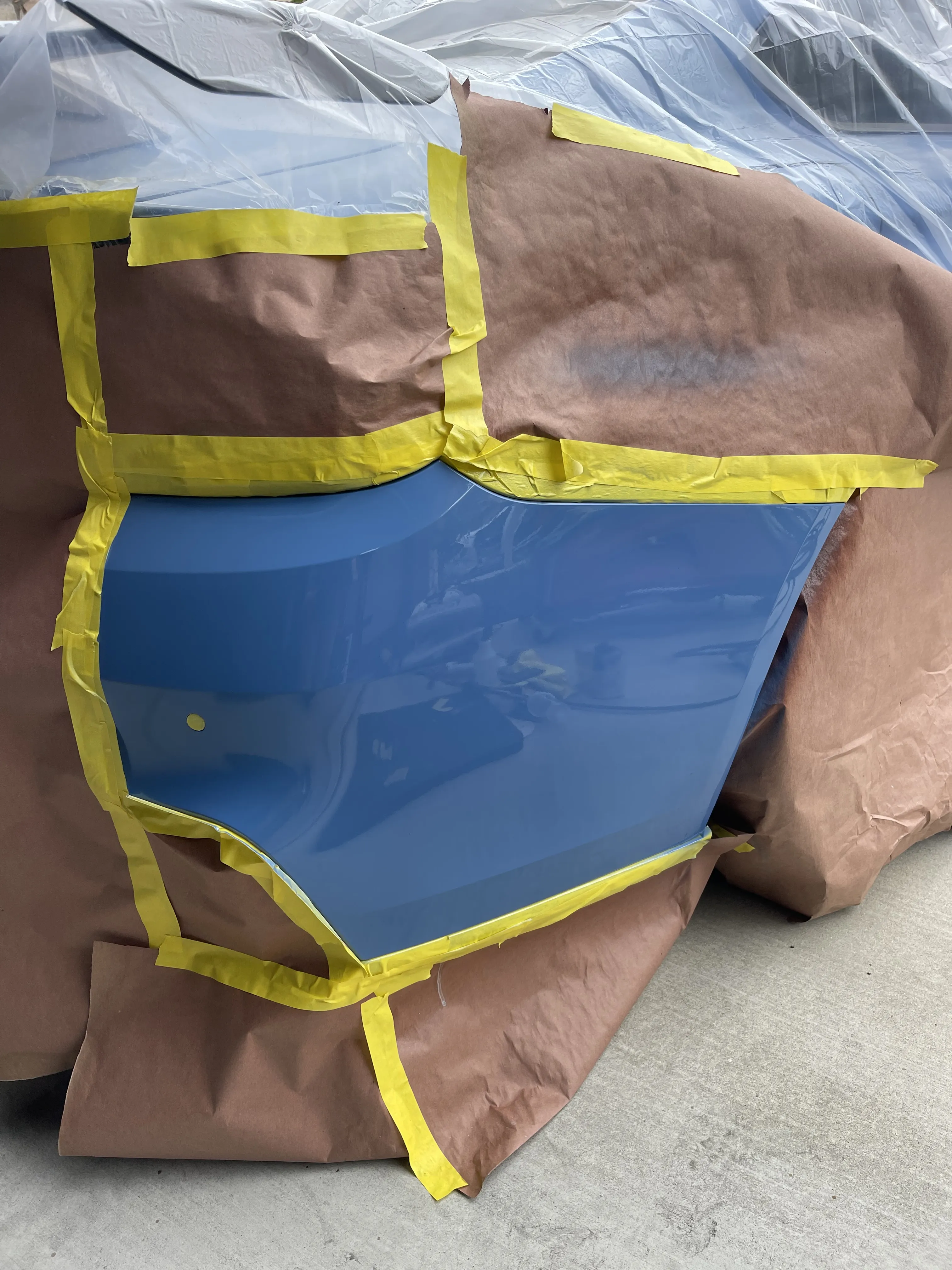 Bumper spot repair before and after results